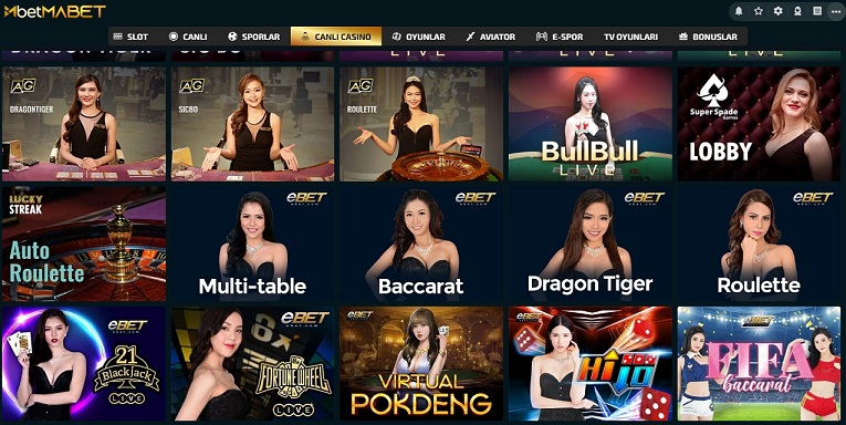 Betmabet canlı casino alanında gerçek ve eş zamanlı bahislere katılımlarınızı sağlayabiliyorsunuz.